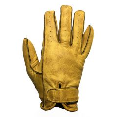 Helstons Hiro Summer Leather Gloves Gold / Black