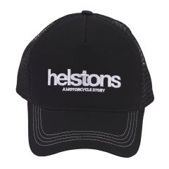 Helstons Logo Trucker Cap Black / Black