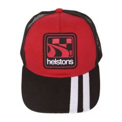 Helstons Shelby Cap Red / White