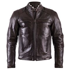 Helstons Trust Leather Jacket Brown