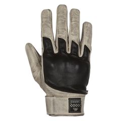 Helstons Wolf Summer Leather Gloves Beige / Black