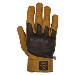 Helstons Wolf Summer Leather Gloves Gold / Brown
