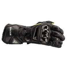 Racer High Racer Leather Gloves Black