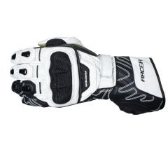 Racer High Speed Leather Gloves White