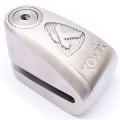 Kovix KAL10 Alarmed Disc Lock Brushed Metal Silver With 10mm Pin