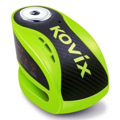 Kovix KNX10 Alarmed Disc Lock Fluo Green / Black With 10mm Pin