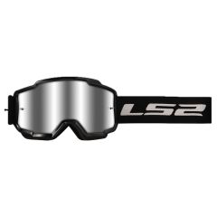 LS2 Charger Goggles Black With Silver Lens For Helmets