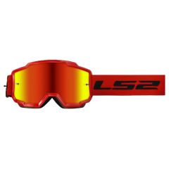 LS2 Charger Goggles Red With Iridium Red Lens For Helmets