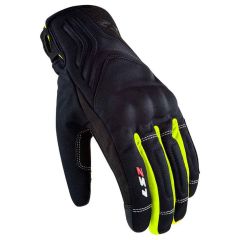 LS2 Jet 2 Textile Gloves Black / Hi-Viz Yellow