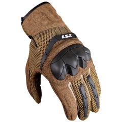 LS2 Kubra Mesh Textile Gloves Brown
