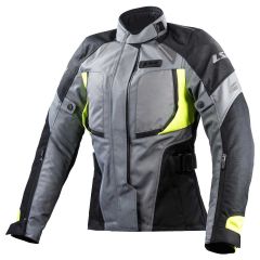 LS2 Phase Ladies Waterproof Touring Textile Jacket Grey / Black / Yellow