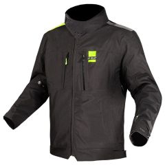 LS2 Titanium All Season Waterproof Textile Jacket Black / Hi-Viz Yellow