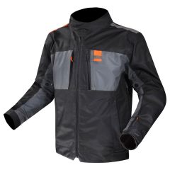 LS2 Titanium All Season Waterproof Textile Jacket Blue / Hi-Viz Orange