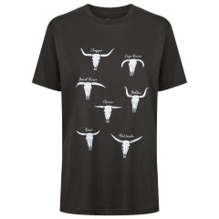 MotoBull Bull Types T-Shirt Ash Black