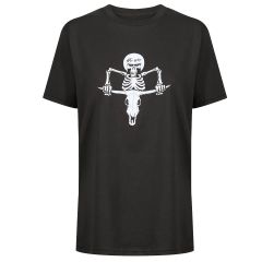 MotoBull Riding Bones T-Shirt Ash Black