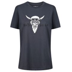 MotoBull Viking T-Shirt Ink Grey