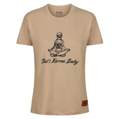 MotoGirl Karma Baby Ladies T-Shirt Sage Brown