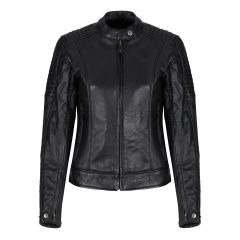 MotoGirl Valerie Ladies Leather Jacket Black