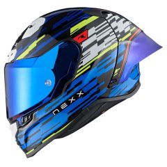 Nexx XR3R Glitch Racer Blue / Neon Yellow