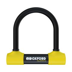 Oxford Alarm-D Security Disc Lock Black / Yellow - 200mm x 196mm x 16mm