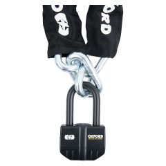 Oxford Boss Alarm Chain Lock Black - 12mm x 1.5m