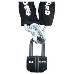 Oxford Boss Alarm Chain Lock Black - 12mm x 2.0m