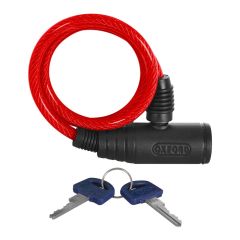Oxford Bumper Cable Lock Red - 600 mm x 6 mm