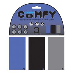 Oxford Comfy Head & Neckwear Blue / Black / Grey - Pack Of 3