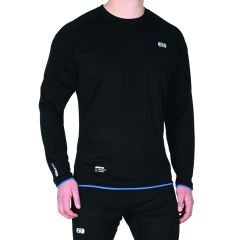 Oxford Cool Dry Wicking Base Layer Top Black