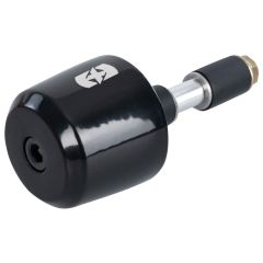 Oxford CS255 Carbon Steel Bar End Weights Black For Handlebars - 255g