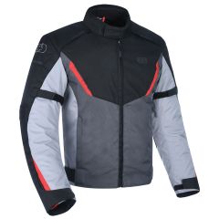 Oxford Delta 1.0 Short Textile Jacket Black / Grey / Red