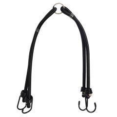 Oxford Double Bungee Strap System Black - 24'' / 600mm