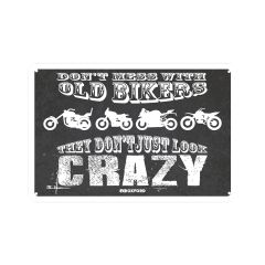 Oxford They Dont Just Look Crazy Garage Metal Sign - 30cm x 20cm x 0.25mm