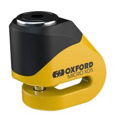 Oxford Micro XD5 Disc Lock Yellow / Black With 5.5mm Locking Pin