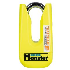 Oxford Monster Disc Lock Yellow - 11 mm Shackle
