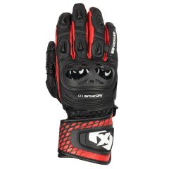 Oxford Nexus Leather Gloves Black / White / Red