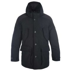 Oxford Parka Textile Jacket Black