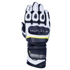 Oxford RP 2 2.0 Sports Long Leather Gloves Black / White / Fluo Yellow