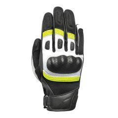 Oxford RP 6S CE Leather Gloves Black / White / Fluo Yellow