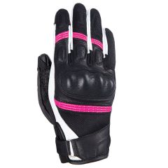 Oxford RP 6S Ladies Leather Gloves Black / White / Pink