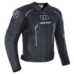 Oxford Strada Sports Leather Jacket Stealth Black