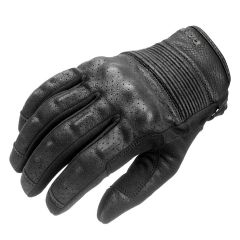 Pando Moto Onyx 1 Summer Leather Gloves Black