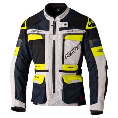 RST Pro Series Adventure Xtreme Race Dept CE Textile Jacket Silver / Navy / Husky Yellow