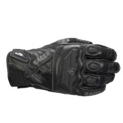 Racer Guide Leather Gloves Black