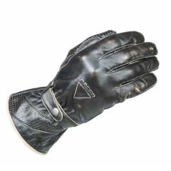 Racer Buffalo Leather Gloves Black