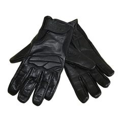 Racer Field Summer Riding Leather Gloves Black