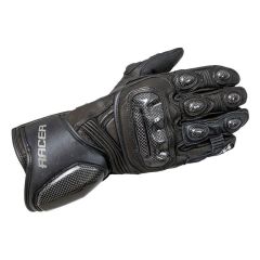 Racer High Per Leather Gloves Black