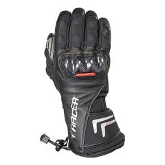 Racer Race Carbon Winter Leather Gloves Black