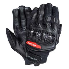 Racer Soul Leather Gloves Black