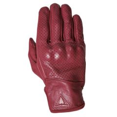Racer Verano Leather Gloves Burgundy